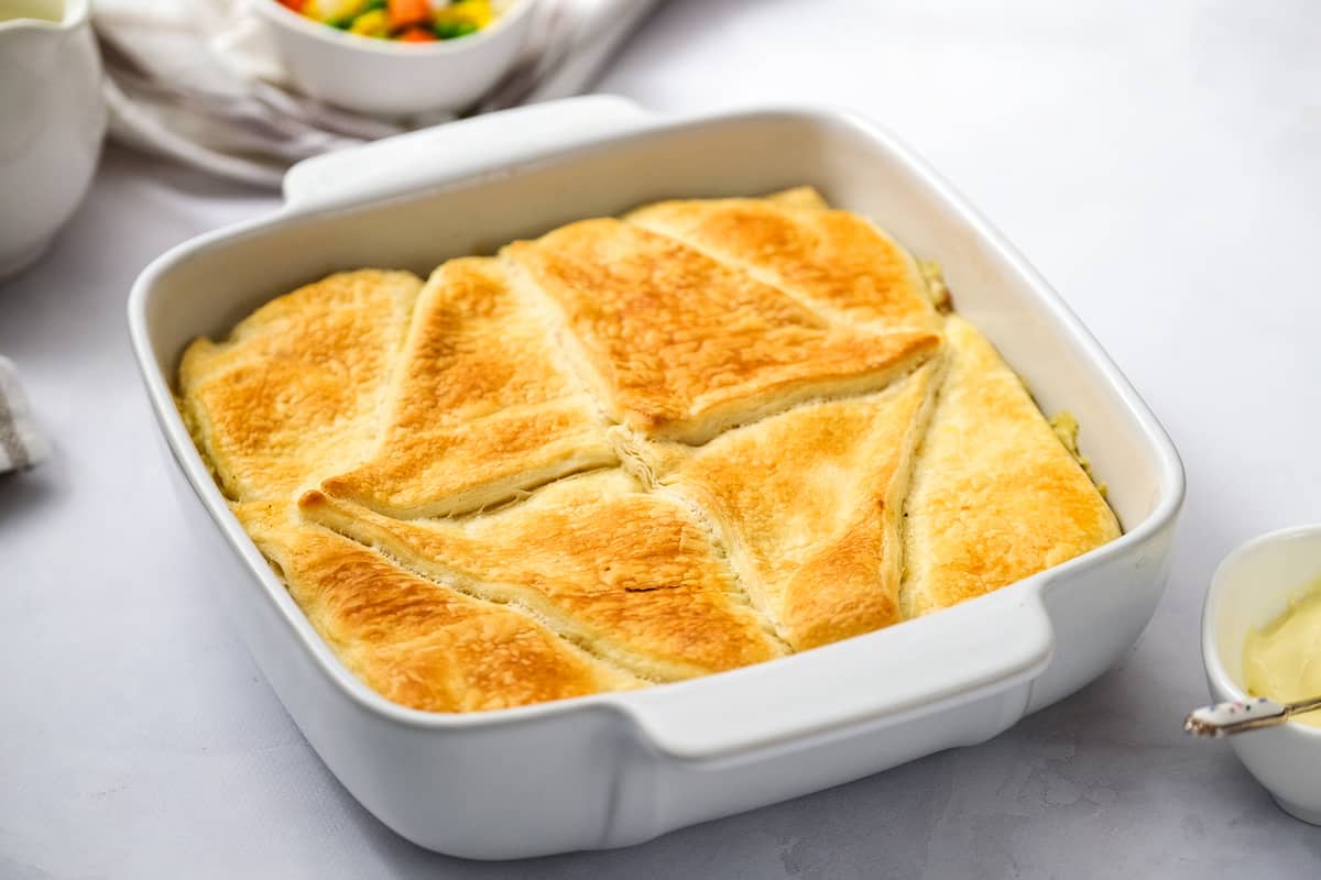 Simple Family Chicken Pot Pie Casserole: No Canned Soup Needed